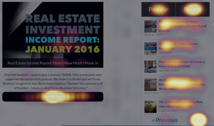 Use heatmaps to analyze what your blog readers want